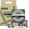 Image de Epson, Ruban d'étiquetage, Vert tendre/gris 12mm LK-4GAS (1.20 cm, Gris, Vert)