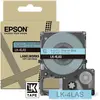 Image de Epson, Rouleau d’étiquettes, Bleu doux/gris 12mm LK-4LAS (12 mm)