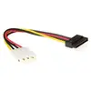 Image de ACT Câble adaptateur d'alimentation Serial ATA 0,15 m. Longueur : 0,15 m S-ata pwr 5.25m-15f 0,15m (15 cm, SATA), Câble interne (PC)
