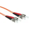 Image de ACT 1 mètre LSZH Multimode 62.5/125 OM1 fibre patch cable duplex avec connecteurs ST (1 m), Câble réseau
