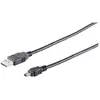 Image de MicroConnect USB A - Mini USB B (1.80 m, USB 2.0), Câble USB