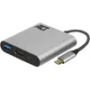 Image de ACT Multiport-Adapter (HDMI, USB, 16 cm), Adaptateur données + vidéo, Argent