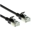 Image de ACT Black 1.5 meter LSZH U/FTP CAT6A datacenter slimline patch cable snagless with RJ45 connectors (U/FTP, CAT6a, 1.50 m), Câble réseau