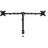 Image de ACT - Kit de montage (attache-support, serre-joint, pied) - bras doubles réglables - pour 2 écrans LCD - aluminium, plastique, acier - Taille d'écran : 34" - Interface de montage : 75 x 75 mm - montrable sur bureau