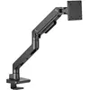 Image de ACT Bras d'écran simple office premium, avec ressort à gaz (Tables, 49", 20 kg), Support de moniteur, Noir
