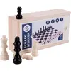 Image de Longfield Pièces d'échecs dans un coffret en bois, hauteur du roi : 77 mm - bois de frêne