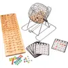 Image de Longfield Tambour de bingo/loto (1-90), kit complet, 25 x 15 x 37 cm, plateau de contrôle en bois (2 - 99 Joueur)
