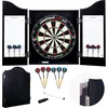 Image de Cible de fléchettes classique ENGELHART en bois noir avec accessoires