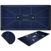 Image de Tapis de Poker Bleu XXL Antidérapant 180 x 90 cm en Polyester et Caoutchouc pour 10 joueurs