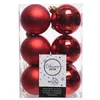 Image de Lot de 12 boules EDM - esprit de Noël - Rouge - 71871