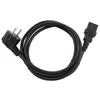 Image de Gembird PC-186-VDE - Câble d'alimentation - power CEE 7/7 (M) incliné pour power IEC 60320 C13 droit - 10 A - 1.8 m - moulé - noir