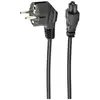 Image de Gembird Câble d'alimentation pour ordinateur portable Schucko C5 (3 broches) VDE 1,8m (1.80 m), Câble d'alimentation, Noir