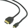 Image de Gembird HDMI-M/micro HDMI-M Câble HDMI HDMI type A (standard) HDMI type D (microphone) (3 m), Câble vidéo, Noir