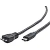 Image de Gembird CBLE USB-C VERS MICRO USB3 BM/1M CCP-USB3-MBMCM-1M (1 m, USB 3.2 Gen 1, 18 W), Câble USB
