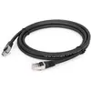 Image de Gembird PP6A-LSZHCU-BK-0.5M Câble réseau noir 0,5 m Cat6a (S/FTP, SFTP, CAT6a, 0.50 m), Câble réseau