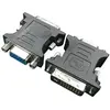 Image de Gembird Adaptateur DVI-A mâle vers VGA 15 broches HD (3 rangées) femelle, noir (VGA, 4.20 cm), Adaptateur données + vidéo, Noir