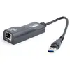 Image de Gembird Adaptateur réseau NIC-U3-02 (USB, RJ45 (1x)), Adaptateur réseau, Noir