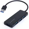 Image de Gembird I/O HUB USB3.1 4PORT/UHB-U3P4-03 (USB-A, 4 ports), Station d’accueil + hub USB, Noir