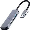 Image de Gembird Hub USB 4 ports (USB-C, 4 ports), Station d'accueil + hub USB, Noir, Argent