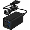 Image de Gembird CHARGER USB UNIVERSAL 4P 65W/TA-UC-2A2C-PD65-01-BK (65 W, 4 ports), Chargeur USB, Noir
