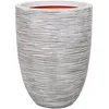 Image de CAPI EUROPE Pot de fleurs NATURE RIB - 36x47 cm - Ivoire ivoire