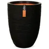 Image de Vase élégant bas - CAPI EUROPE - RIB NL - 46 x 58 cm - Noir