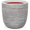 Image de CAPI EUROPE Jardiniere NATURE RIB - 35x34 cm - Ivoire