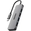 Image de Sitecom CN-5009 Hub USB-C vers 4x USB-A (USB-C, 4 ports), Station d'accueil + hub USB, Gris