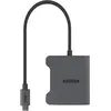 Image de Sitecom AD-1017 Adaptateur USB-C vers double HDMI  (HDMI, 30 cm), Adaptateur données + vidéo, Gris
