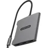 Image de Sitecom AD-1018 Adaptateur USB-C vers triple HDMI  (USB, 10.50 cm), Adaptateur données + vidéo, Argent