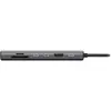 Image de Sitecom Hub Multiporta USB-C Power Delivery 7 in 1 (USB-C, 7 ports), Station d’accueil + hub USB, Argent