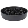 Image de DISTRICT70 Mangeoire lente pour chiens Bambou 28 cm Gris foncé