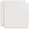 Image de Drap housse blanc 80x80 cm coton - jollein