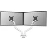 Image de Neomounts DS70S-950WH2 NEXT One - Kit de montage (bras pour moniteur, base de montage de la pince, montage par passe-câble) - pleine action - pour 2 écrans LCD - aluminium - blanc - Taille d'écran : 17"-35" - montrable sur bureau