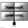 Image de Neomounts FPMA-D700D4 - Kit de montage - pleine action - pour 4 écrans LCD - noir - Taille d'écran : 19"-30" - pinces montables, montrable sur bureau