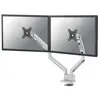 Image de Support de bureau Next Slim Double Display NEOMOUNTS BY NEWSTAR avec pince topfix et passe-câble