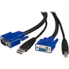 Image de StarTech Câble KVM USB universel 2 en 1, Câble pour commutateur KVM