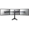Image de Neomounts FPMA-D700DD3 - Pied - pour 3 écrans LCD - noir - Taille d'écran : 10"-27" - support pour ordinateur de bureau, oeillet, montrable sur bureau