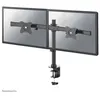Image de Neomounts FPMA-DCB100D - Kit de montage - pleine action - pour 2 écrans LCD - noir - Taille d'écran : 10"-27" - pinces montables, oeillet, montrable sur bureau