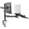 Image de Neomounts FPMA-D550NOTEBOOK - Kit de montage - pleine action - pour écran LCD / ordinateur portable - noir - Taille d'écran : 10"-32" - pinces montables, oeillet, montrable sur bureau