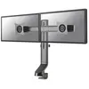 Image de Neomounts FPMA-D860D - Kit de montage - pleine action - pour 2 écrans LCD - noir - Taille d'écran : 10"-27" - pinces montables, oeillet, montrable sur bureau