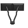 Image de Neomounts FPMA-D750DBLACK2 - Kit de montage (support de montage pour bureau) - pleine action - pour 2 écrans LCD - noir - Taille d'écran : 10"-32" - pinces montables, oeillet