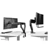Image de Neomounts DS75-450BL2 - Kit de montage (bras articulé, serre-joint, attache topfix) - pleine action - pour 2 écrans LCD - noir - Taille d'écran : 17"-32" - ordinateur de bureau