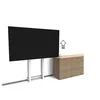 Image de Neomounts WL55-875WH1 - Kit de montage (support mural) - motorisé - pour écran plat - verrouillable - acier - blanc - Taille d'écran : 37"-100"