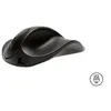 Image de BakkerElkhuizen HandShoeMouse Large - Souris - pour droitiers - optique - 3 boutons - sans fil - récepteur sans fil USB - noir