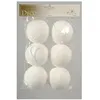Image de Boules de Noel diamètre 60 mm Coton neige Blanc X6