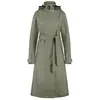Image de Agu, Femmes, Manteaux, Trench Coat Long Regenjas Urban Outdoor Dames - Groen - XXL, Vert