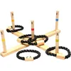 Image de Jeu de lancer d'anneaux en bois