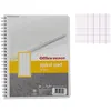 Image de Cahier - A5 (14,8 x 21cm) - Grands carreaux - 80 pages - couverture en carton - à spirale - Surdiscount