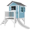 Image de AXI Maisonnette Lodge XL en bois Bleue toboggan Blanc